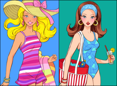 Jeu habillage Barbie mode été