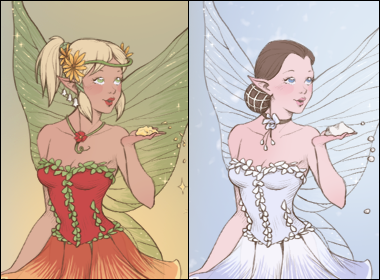Création de fées des quatre saisons