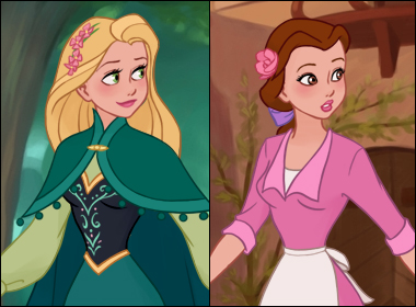 Jeu habillage inspiré par Raiponce et Belle