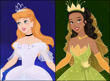 Jeu habillage robe de bal de princesse