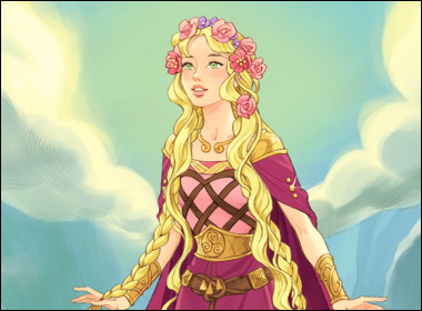 Jeu habillage la déesse Freya