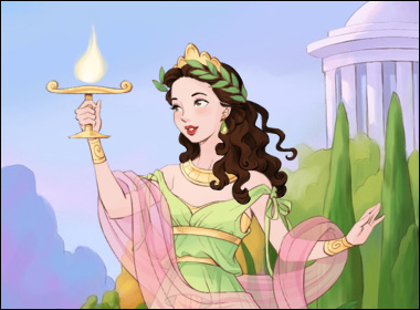 Jeu habillage Aphrodite déesse de la beauté