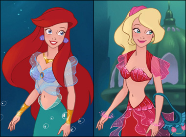 Jeu habillage inspiré par Ariel et ses soeurs