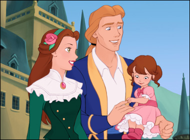Belle, Adam et leur fille