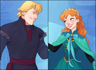 Jeu habillage inspiration Anna et Kristoff