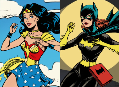 Jeu habillage Wonder Woman et Supergirl
