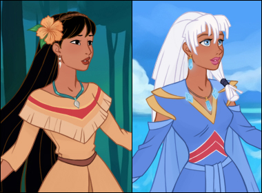 Jeu habillage inspiration Pocahontas et Kida